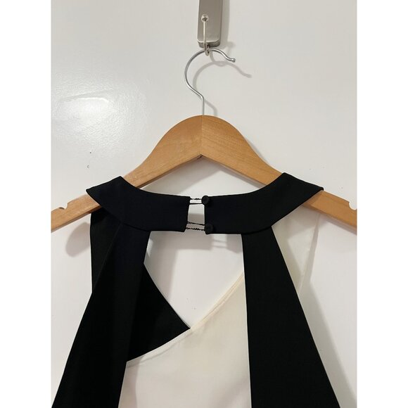 BcbgMaxAzria Delilah Color Blocked Pleated Dress Size 12 Party Cocktail - Picture 7 of 11